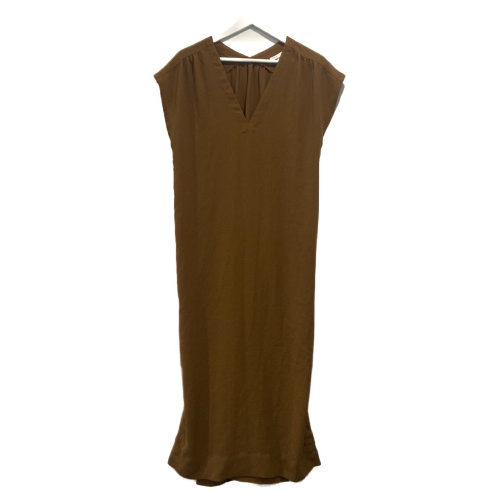 Prologue V-Neck Burnt Brown Maxi Dress